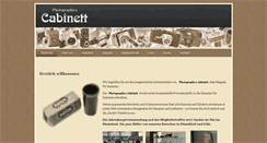 Desktop Screenshot of cabinett.de